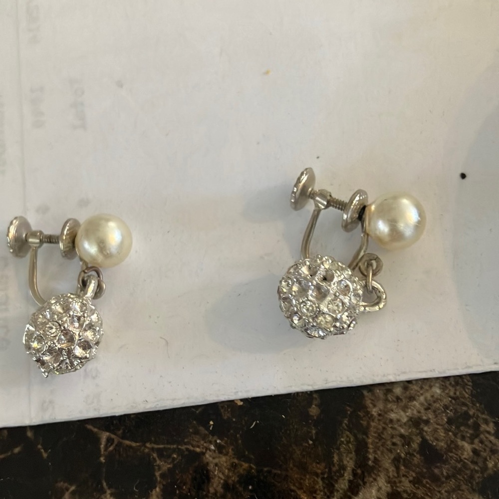 Dressy and delicate screw back earrings